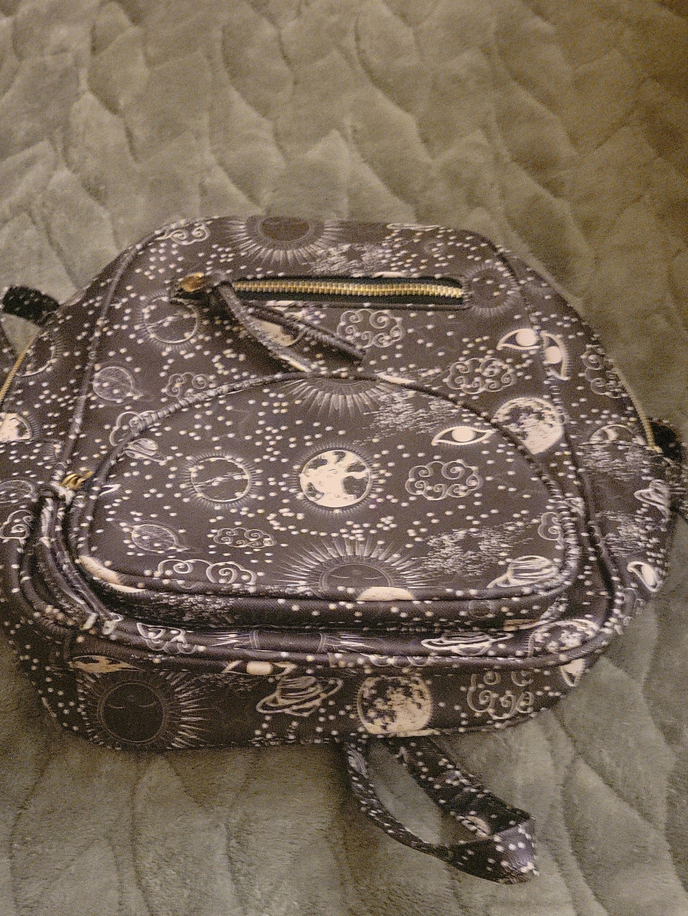 Under One Sky Black and White Celestial Backpack